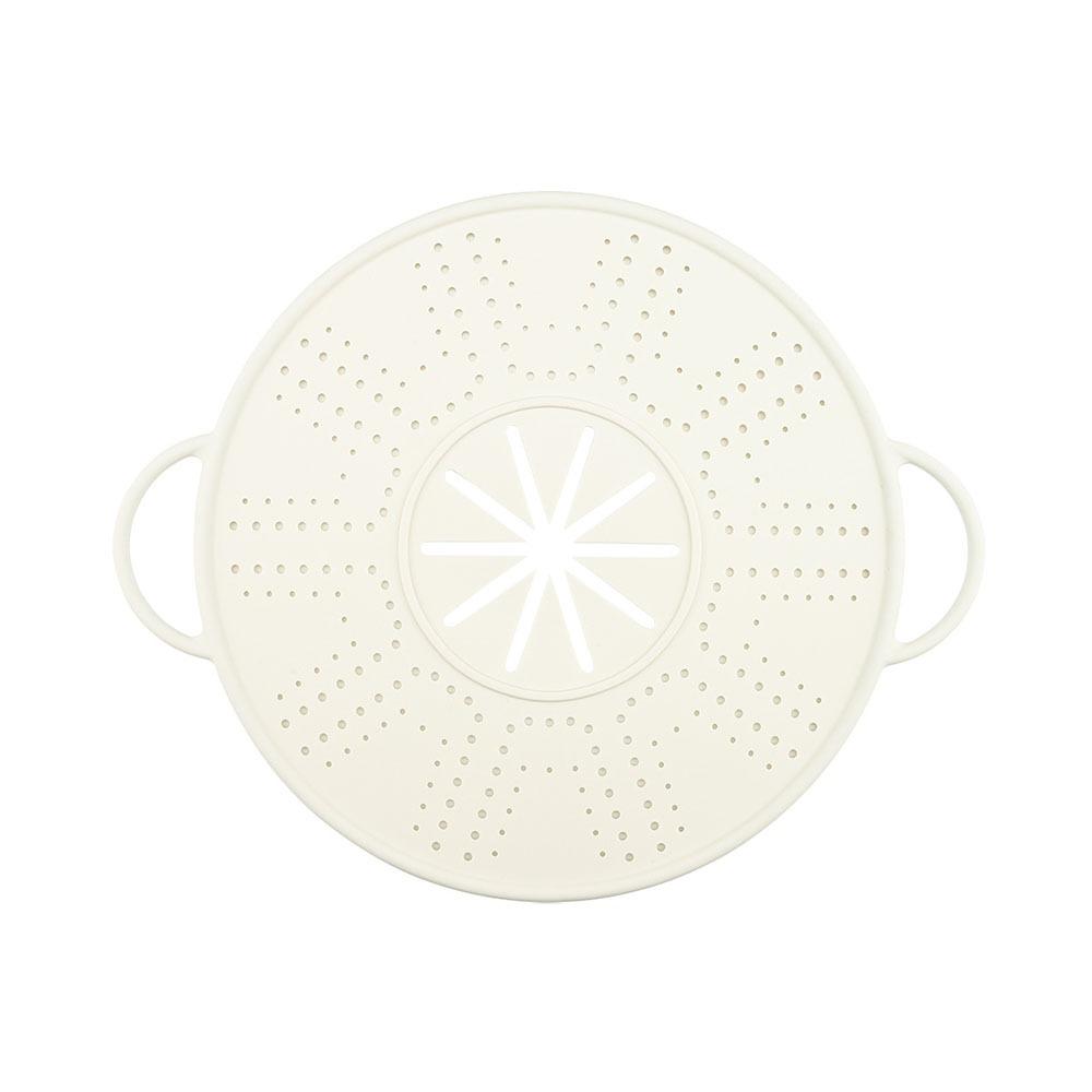 

Силиконовая подставка-пароварка для слива воды, ручки против ожогов, крышка для кастрюли, защищающая от брызг, крышка для еды, сковорода белый