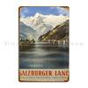 Salzburger Land Vintage Travel Poster Metal Sign Garage Pub Wall Decor Garage Plaques Print Tin Sign Poster
