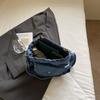 Women's Large Capacity Denim Crossbody Bag Class Commuter Shoulder Bag
