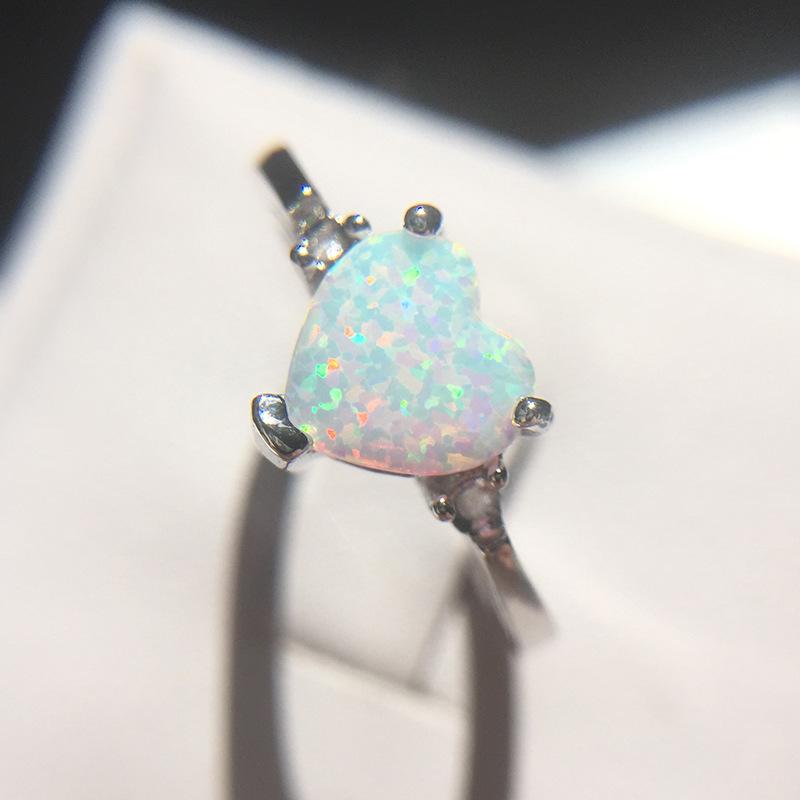 Mikro-Set Zirkon Ring Schmuck, Liebesherz Ring Schmuck.