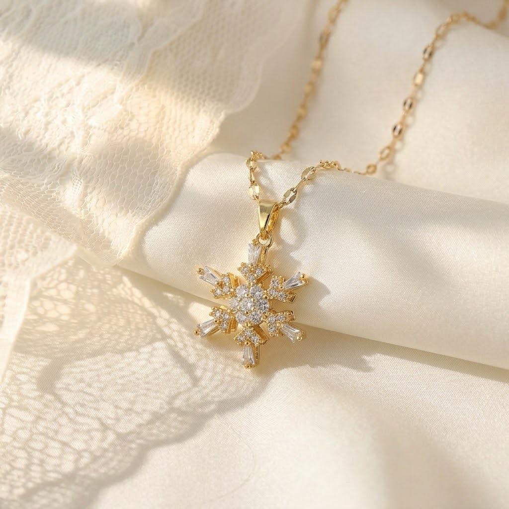 Korean Titanium Steel Necklace with Rotatable Windmill Pendant & Zirconia Pearl Clavicle Chain for Women