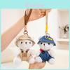 The Bear In Clothes Plush Keychain For Girls Backpack Decor Gift