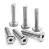 304 Stainless Steel Chamfered Hex Screw, Inch Size, Large Flat Head Furniture Bolt