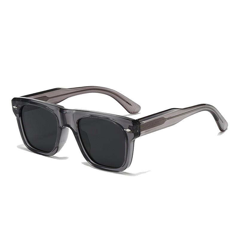 Gafas de Sol Polarizadas Cuadradas Minimalistas Con Protección Uv400 Para Actividades al Aire Libre