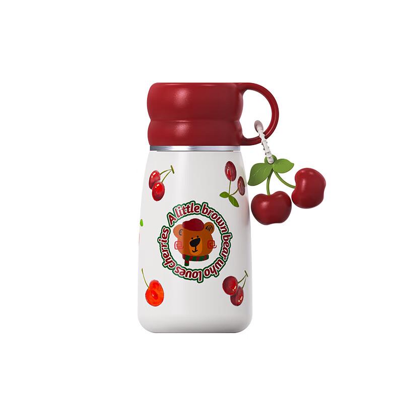 Dilebell Cute Cherry Dual-Drink Insulated Bottle