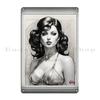 Natalia Retro Age Pin Up Alluring Portrait Illustraion Ai Concept Art Metal Signs Garage Club Garage Customize Tin Sign Poster