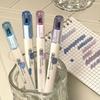 4pcs Soft Tip Highlighter Pen Refillable Note Taking Markers Durable Art Marker Pen  Students Gift