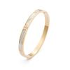Titanium Steel Bracelet With Diamond Shell Titanium Steel Geometric Round Bracelet Diy Niche Design Jewelry
