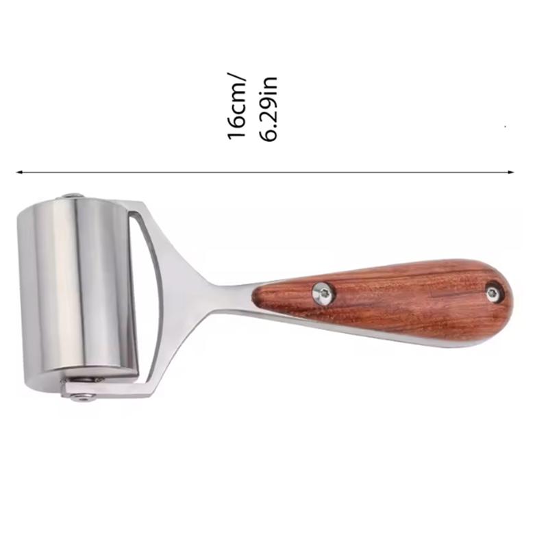 Glue Edges Laminating Wheel Craft Handmade Smoother Creaser Tool For Handmade For Leather Goods Edging  90Mm Pear Wood