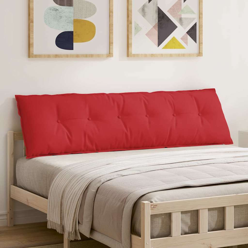 Back Cushion Red 180 x 19 x 50 cm Fabric
