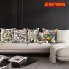 2D Boho Vintage Floral Throw Pillow Cases** Pattern Cushion Cover Suitable For Sofa Bedroom Car Pillow Cover