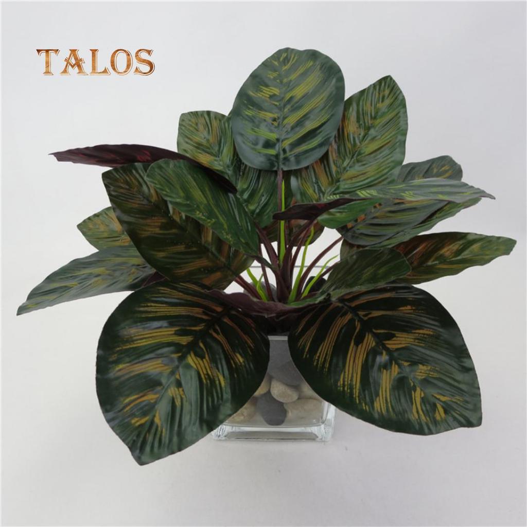 1Pc Artificial Plant Tropical Peacock Leaves for DIY Floral Arrangement Decor Decoration