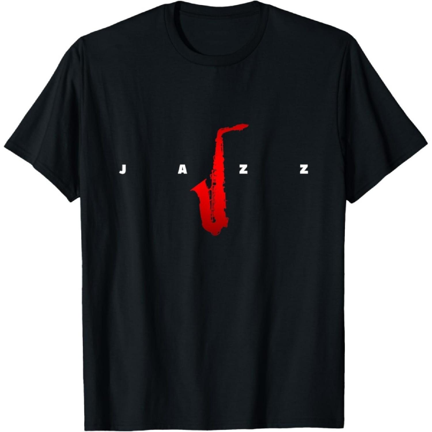 Jazz Music Saxophone T-Shirt(2) S