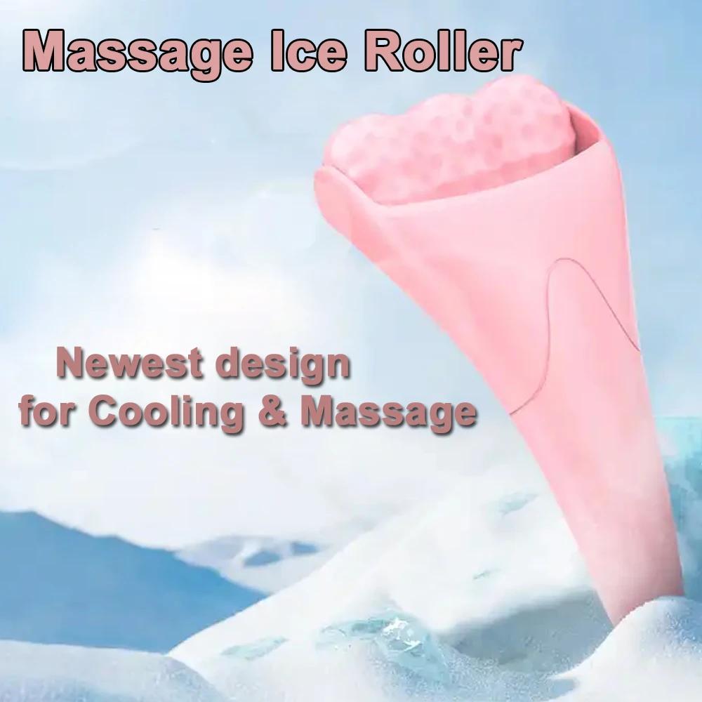 Travel Ice Roller for Face & Eye Cold Compress Massage Face Rollers For Puffiness Face Massager Skin Care Tools Gift For Women