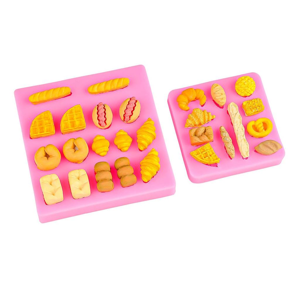 Mini Silicone Mold for Waffle, Triangle, Baguette, and Dessert Accessories
