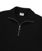COVERNAT Lambswool Half Zip Knit Black