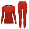 Women's Cashmere Silk Warm Ginger Thermal Underwear Set with Knee Pads