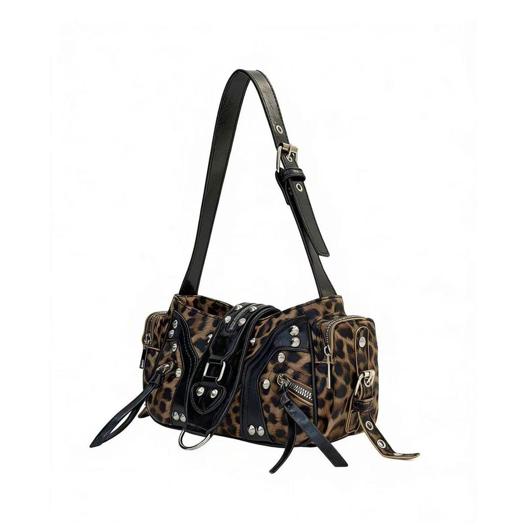 Bolso Cruzado de Hombro para Mujer con Estampado de Leopardo Coreano 2026 - Moderno y Elegante