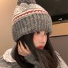 Women's Woolen Hat Autumn and Winter New Style Retro Thickened Warm and Face Showing Small Knitted Toe Cap