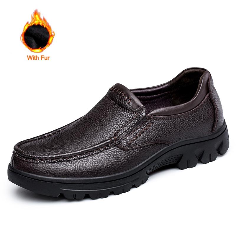 Fashion 2025 Fashion Trend Leather Mens Loafers Handmade Business Shoes Male Treking Footwear Vintage Leisure Walk Casual Mens Shoes