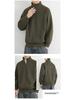 Men's Trendy Half-Zip Stand Collar Fleece Sweatshirt - Winter Thick, Casual Base Layer