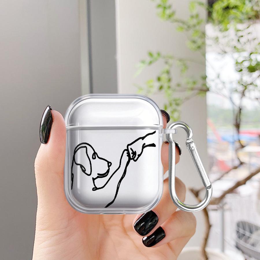 Case For Airpods Pro3 2 1 3 4 Pro Pro2 Clear Earphone Cases Cover Cute Cat Dog