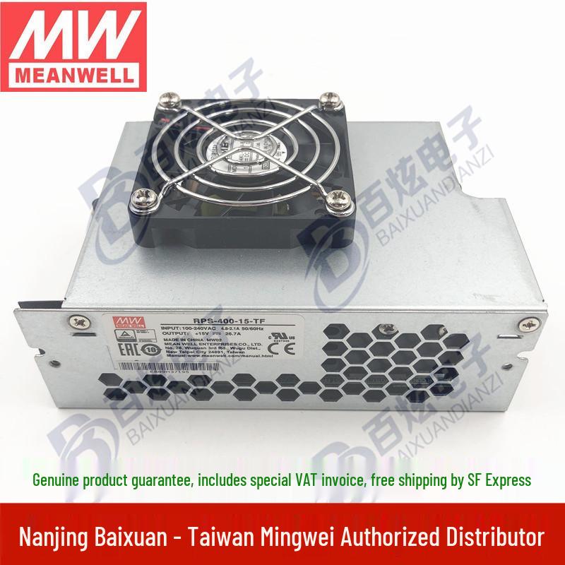 Mingwei RPS-400-15-TF 400W 15V 26.7A Medical PCB Power Supply with Top-Mounted Fan