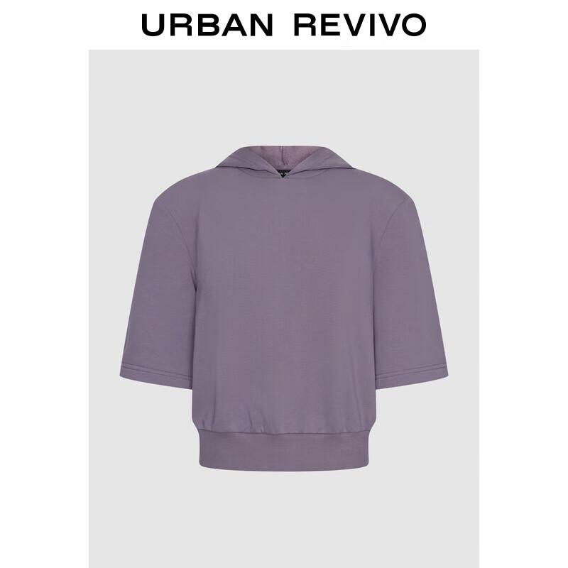 UR2025 Women s Casual Sporty Hooded Loose T-Shirt L