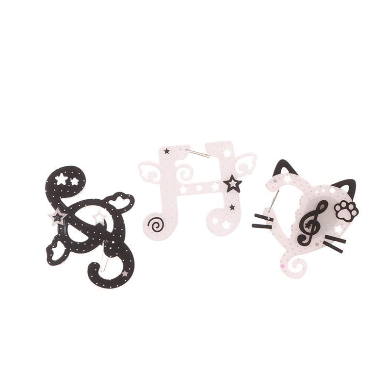 Cute Note Carabiner Keychain Cartoon Acrylic Keyring Couple Key Holder For Girls Backpack Pendant Bag Charm Lovely Gifts