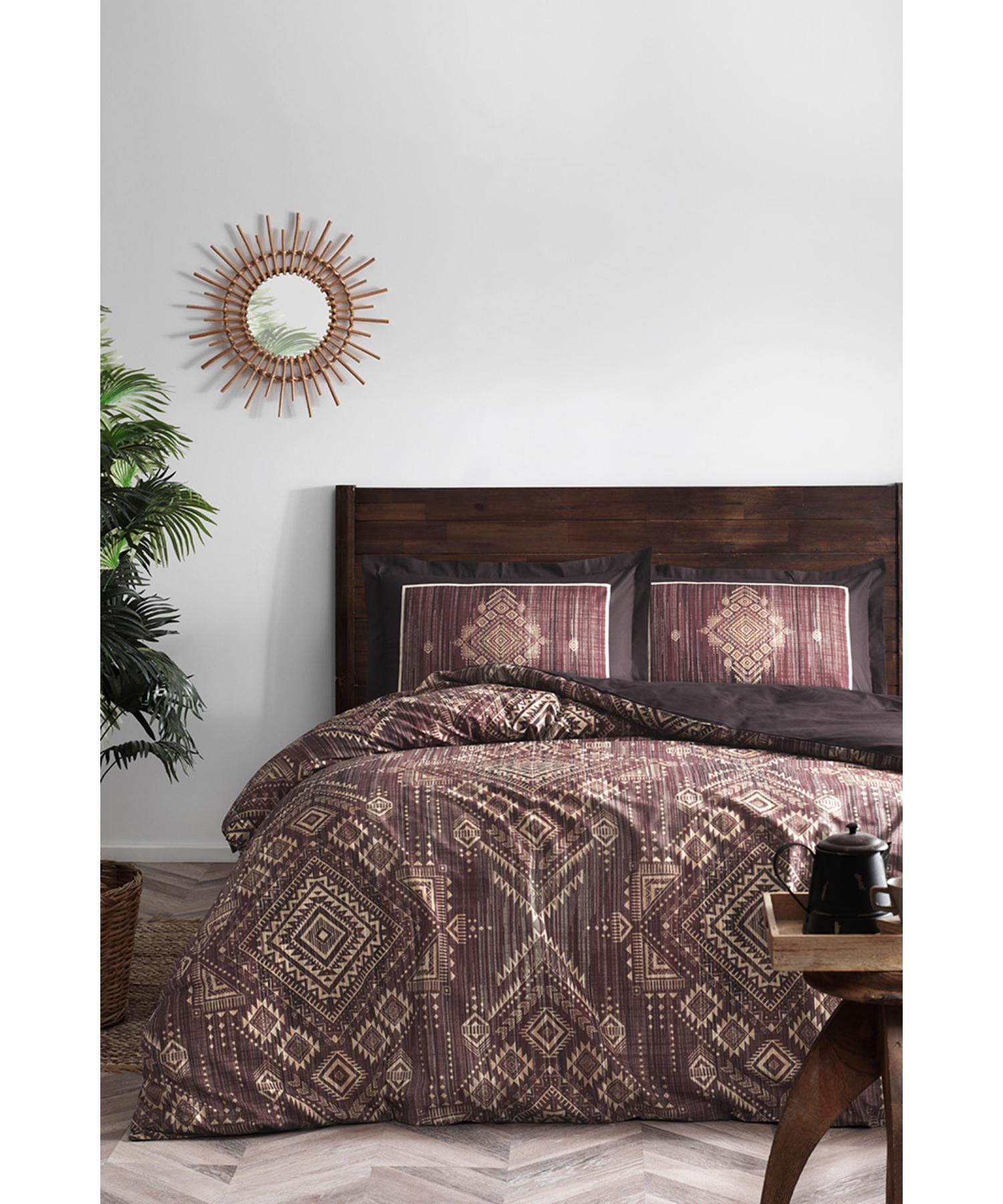 

Комплект одинарного хлопкового пододеяльника(букле-коричневый)