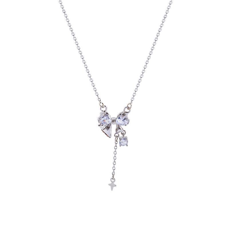 Exquisite Zircon Tassel Clavicle Necklace - Trendy All-Match Design
