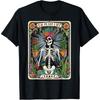The Plant Lady Funny Mystic Skeleton Tarot Cards Plant Lover T-Shirt