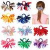 Curly Hair Bow Hair Rings With Tassels Ponytail Holder Cute Hair Clips For Children