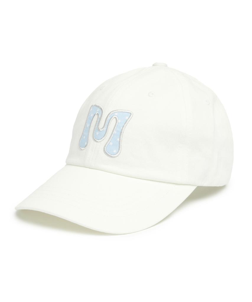 MARK GONZALES M Applique Ball Cap - White