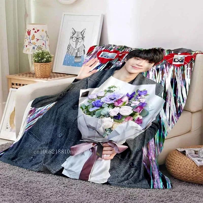 Hwang In Yeop Soft Flannel Blanket Kd Star Poster Blanket Sofa Bed Bedroom Living Room Portable Home Travel Break Blanket