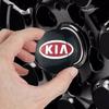 AABIY1 4pcs 3D 56mm Car emblem Wheel hub Center Cap Badge covers sticker Decals Styling accessories For KIA EV6 Sorento Niro Stinger