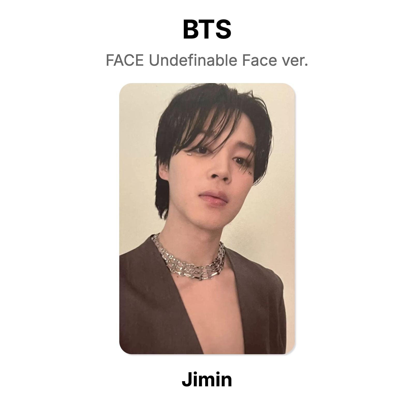 BTS FACE Undefinable Face ver. Official Photocard Jimin 02