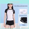 Childrens Swimsuit Girl Double Layer Uv Protection Quick Dry For Beach And Pool