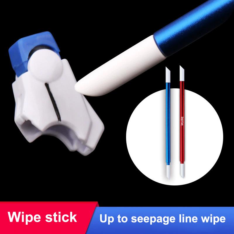 1Pc Aluminum Alloy Panel Line Eraser Wipe Stick W 3Pcs Of 3Mm Wiping Cotton + 3Pcs Of 5Mm Wiping Cotton Model Wipping Cleaning