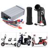 LCD Display Throttle Grip with 12 Tube Sinusoid 48v 60v 64V Electric Bike Controller for EBike