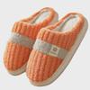 Korean Style Non-Slip Indoor Cotton Slippers with Thick Soles for Men and Women - Warm Winter Footwear