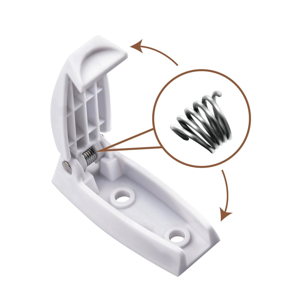 5 pieces RV universal luggage door clip buckle RV luggage compartment door stopper camping door buckle is used to safely fix the door ABS material