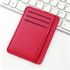 Minimalist Slim Card Holder Pu Leather Multi Card Slots Card Case Simple Solid Color Wallet For Men Women Office Daily Carry