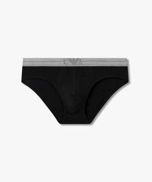 

[Emporio Armani Underwear] Men s Logo Detail Banding Brief 0816111160 [Shipped from Korea] 100% Authentic Black - M