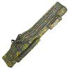 Foldable Fishing Rod Bag Double Layer Canvas Fishing Pole Carrier Case Storage Bag Large Capacity Outdoor Tackle Bag