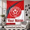 Wall Hanging Tapestry With Custom Name & Text, Sheffield United FC Decorative Tapestry For Bedroom