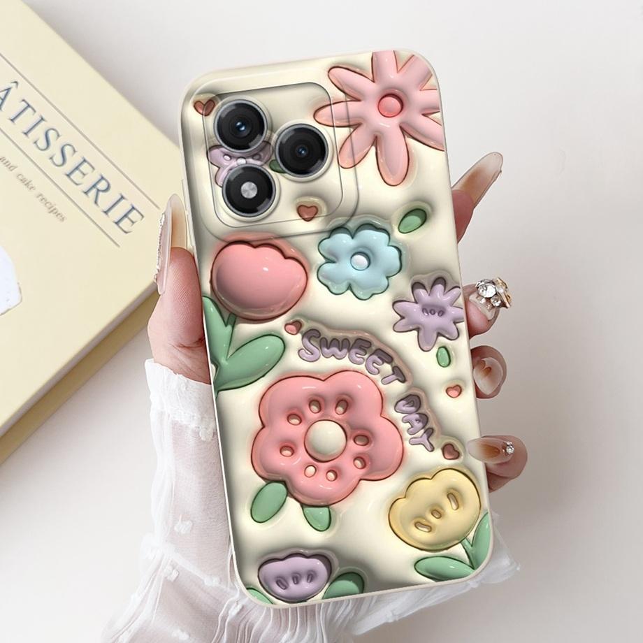 Flower Girly Fashion Phone Case For Huawei Honor 400 Lite ABR-NX1 Back Cover Butterfly Love Heart Honor400 Lite Bumper Fundas