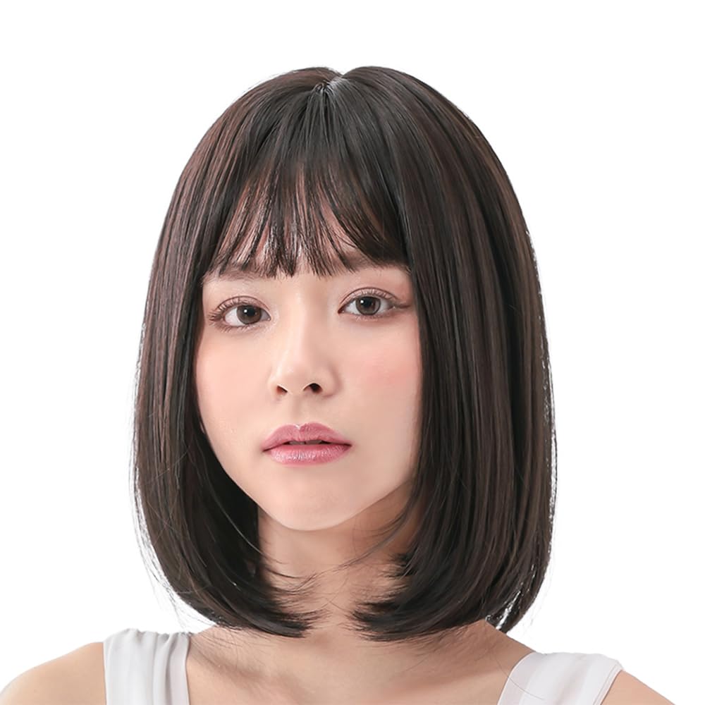 AQUADOLL Bob Wig, Full Wig, Black, Brown, Blonde, Pudding, Size M, JBK. Japanese Black, wg324JBK