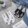 Summer New Canvas Student Flat Comfortable White Shoes Women Basic Casual Shoes Slip-on Canvas Walking Shoes Female 789