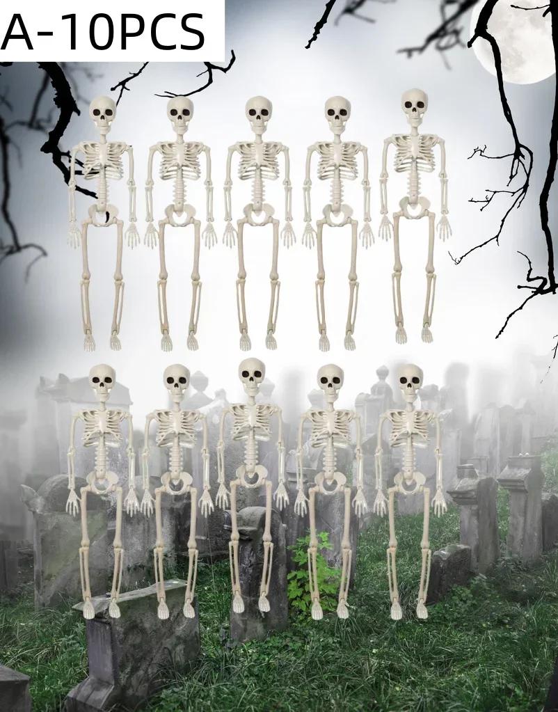 Skeleton Halloween Decorations Skeleton Decor Full Body Posable Joints Skeleton for Halloween Haunted House Props Decorations